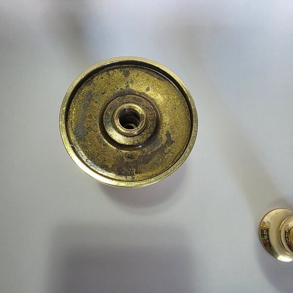 Vintage Baldwin Solid Brass Candlestick Holders, Set of 2, Decorative Rope Base - Picture 7 of 9